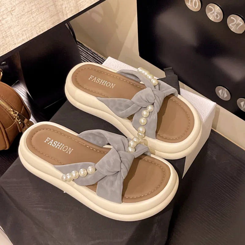 PARK DANCE Quiet Abrasion Resistant Slide Slippers Women's-6