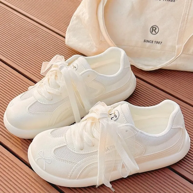 PARK DANCE Low Top Casual Shoes Women's Ecru-1