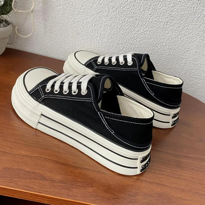 PARK DANCE Low Top Skateboard Shoes Women's-3