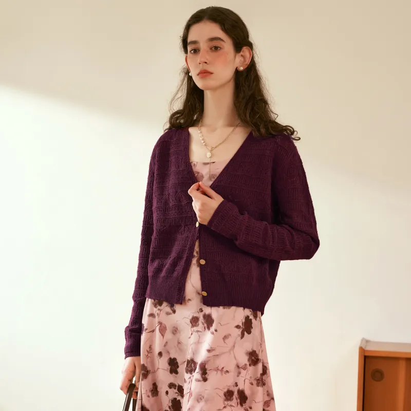 Olrain Knitwear Women's Burgundy-4