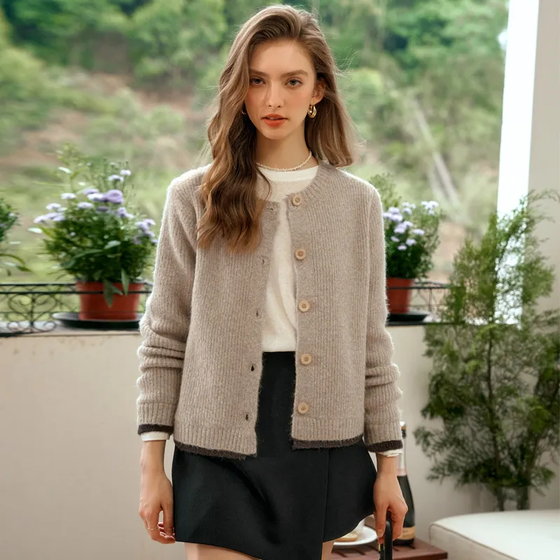 Olrain Knitwear Women's Oat-5