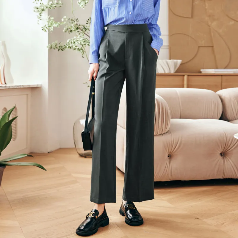 Olrain Casual Pants Women's Dark Gray-2