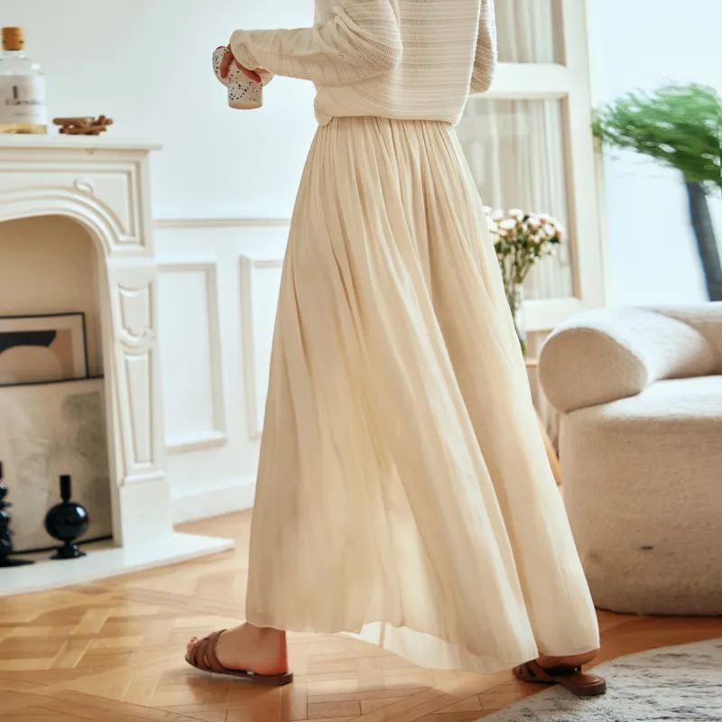 Olrain Casual Pants Women's Apricot Yellow-4