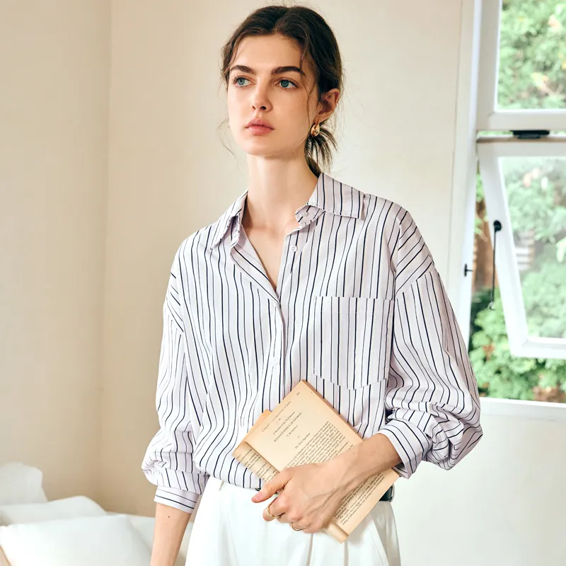 Olrain Shirt Women's Violet Stripes-2