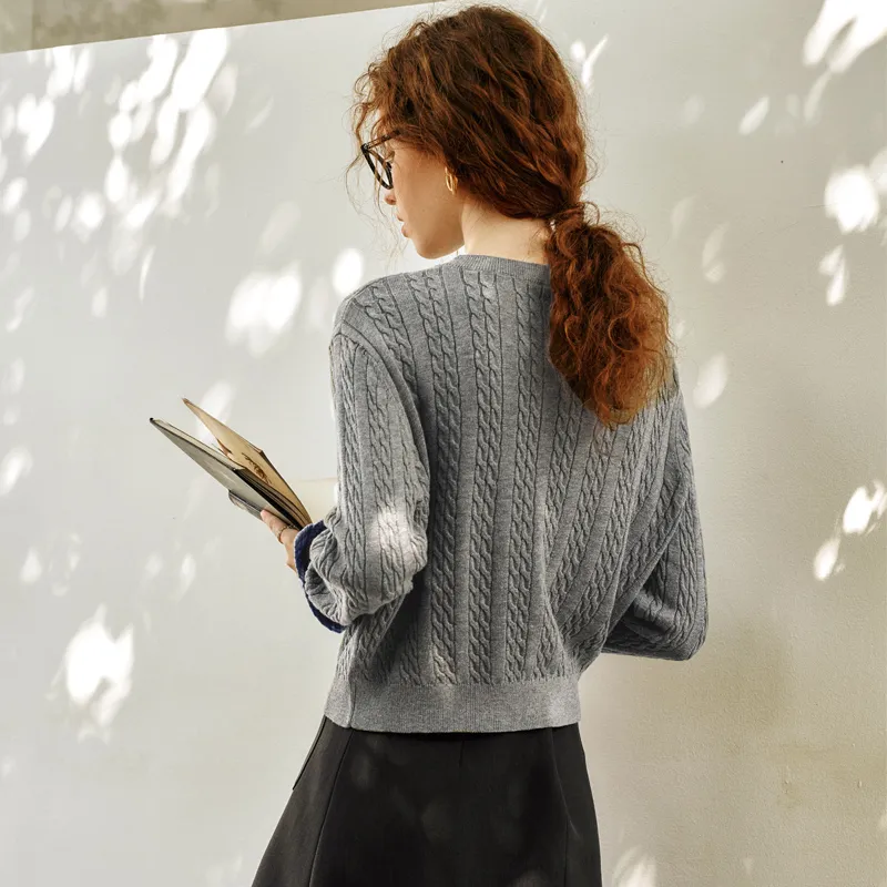 Olrain Sweaters Women's Gray-5