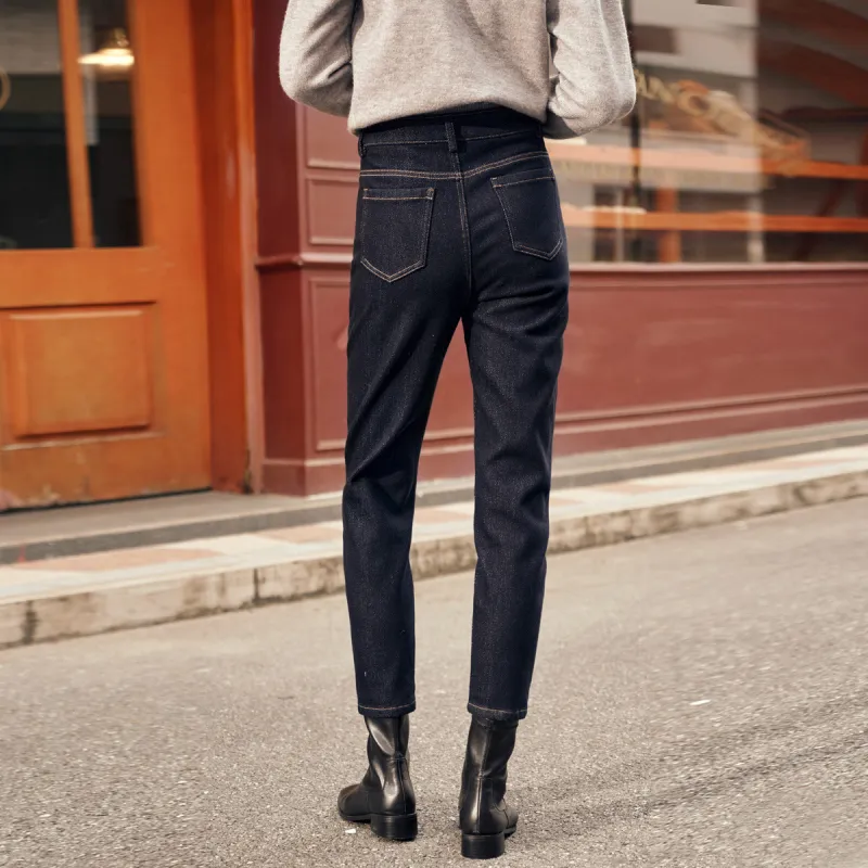 Olrain Jeans Women's Dark Blue-6