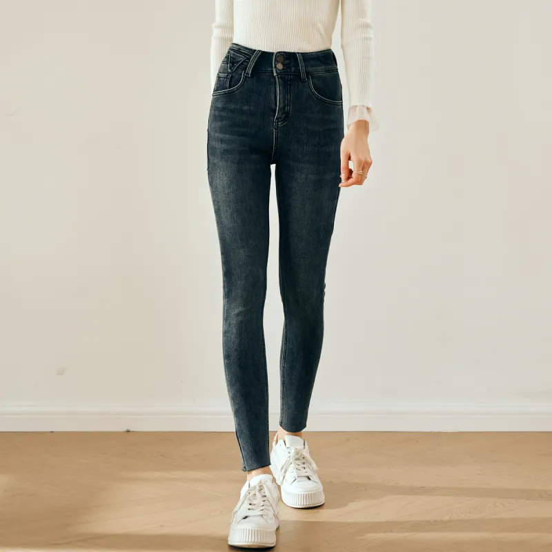 Olrain Jeans Women's Denim Blue-3