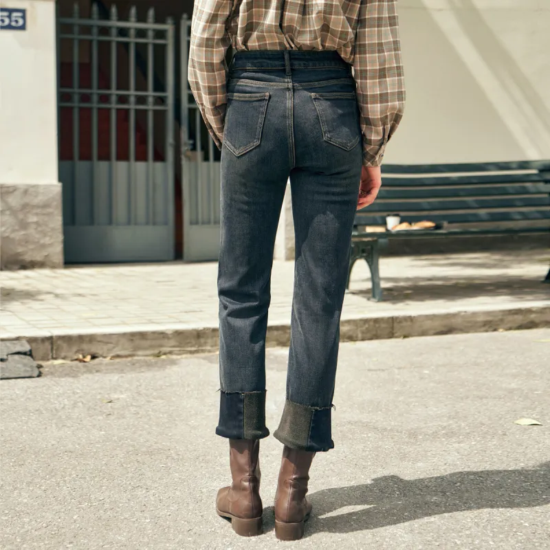 Olrain Jeans Women's Denim Blue-6