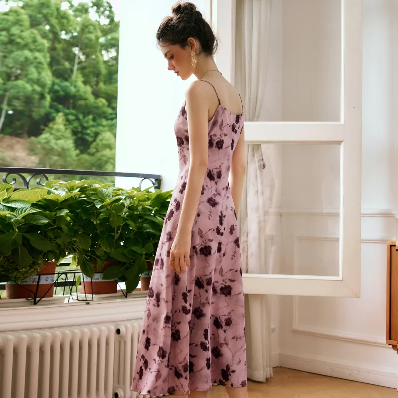 Olrain Slip Dresses Women's Rose Paste-6