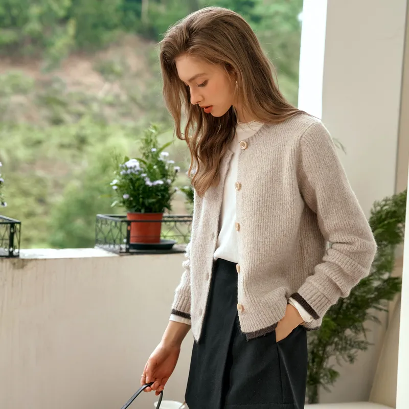 Olrain Knitwear Women's Oat-6