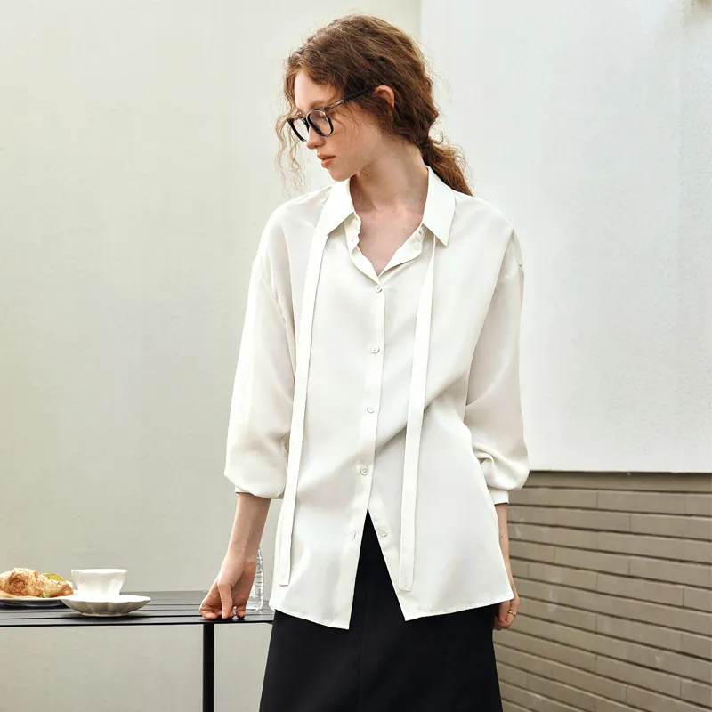 Olrain Shirt Women's Beige Apricot-4