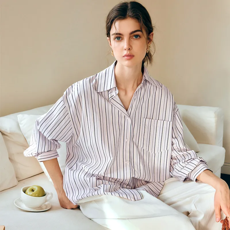 Olrain Shirt Women's Violet Stripes-3