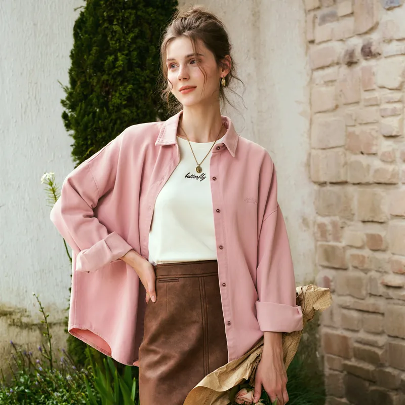 Olrain Shirts Women's Pink-2
