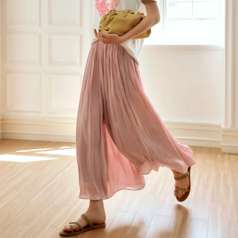 Olrain Casual Pants Women's Apricot Yellow-14