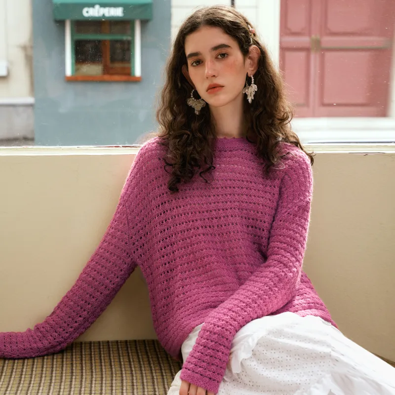 Olrain Knitwear Women's Plum-1