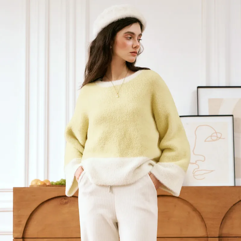 Olrain Sweaters Women's Yellow-3