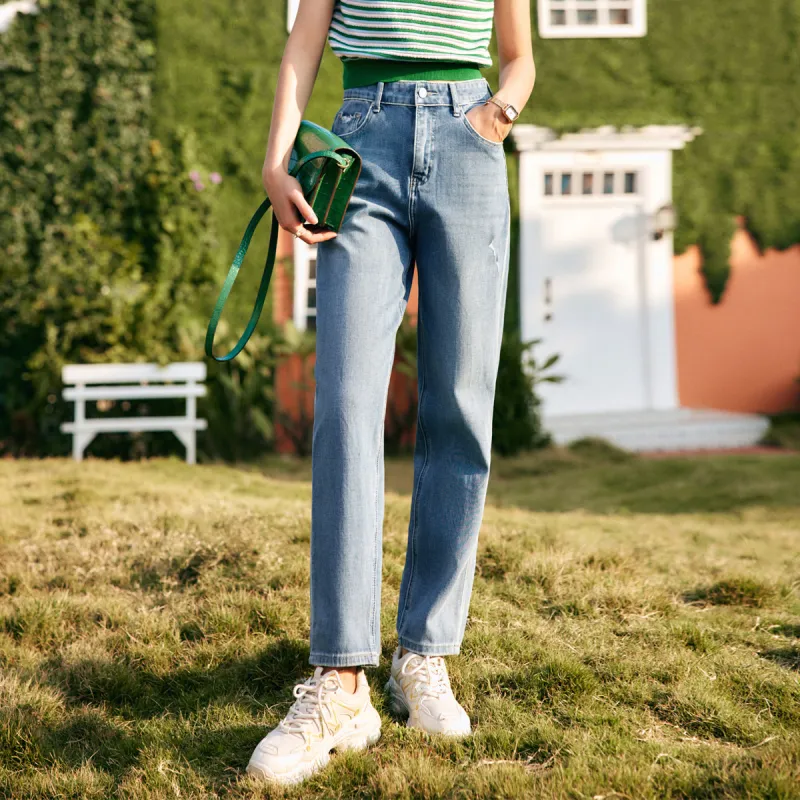 Olrain SS22 Jeans Women's Denim Blue-2