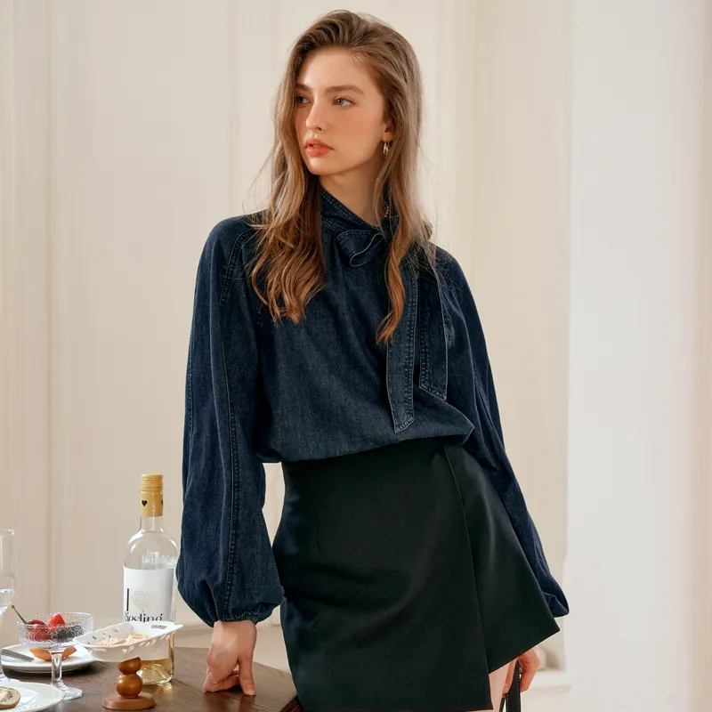 Olrain Shirts Women's Dark Blue-6