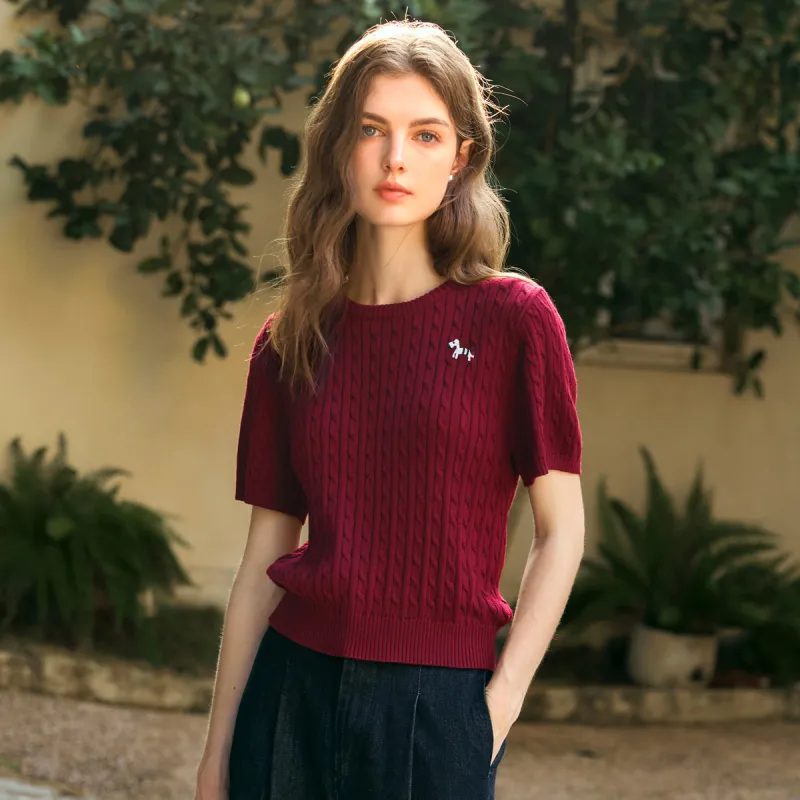 Olrain Knitwear Women's Ancora Red-4