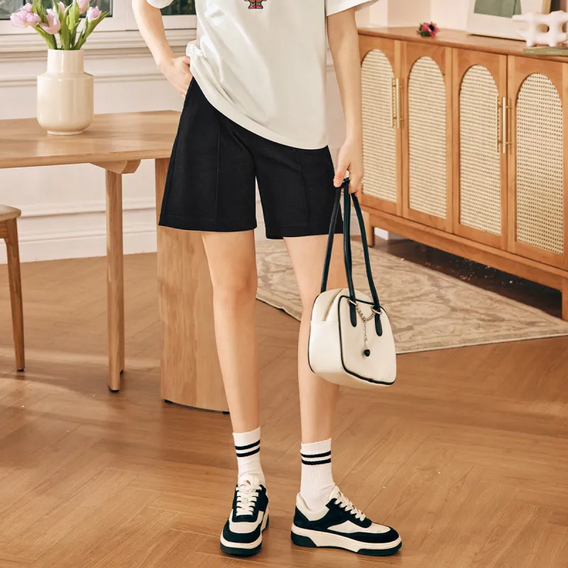 Olrain Casual Shorts Women's Black-3