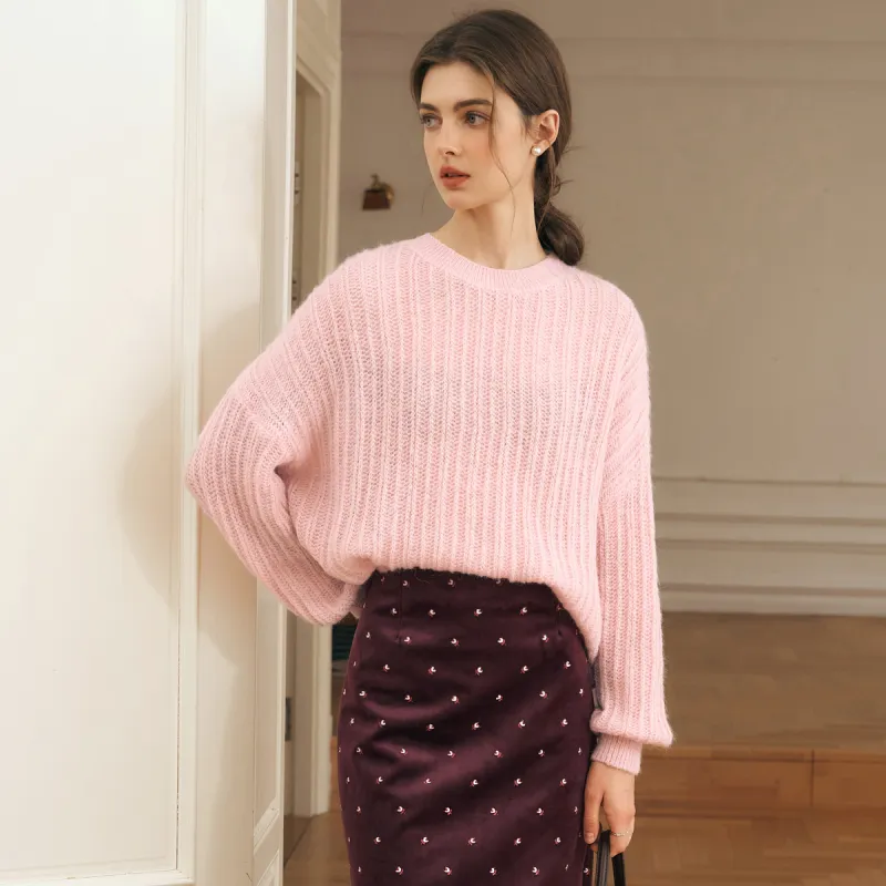 Olrain Sweaters Women's Pink-5