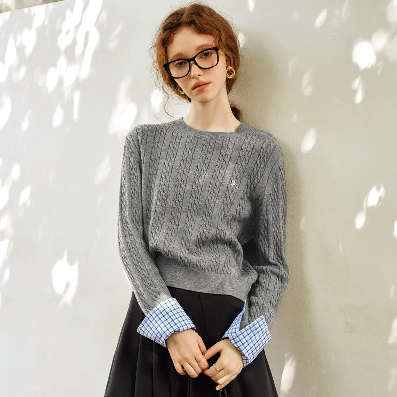 Olrain Sweaters Women's Gray-6
