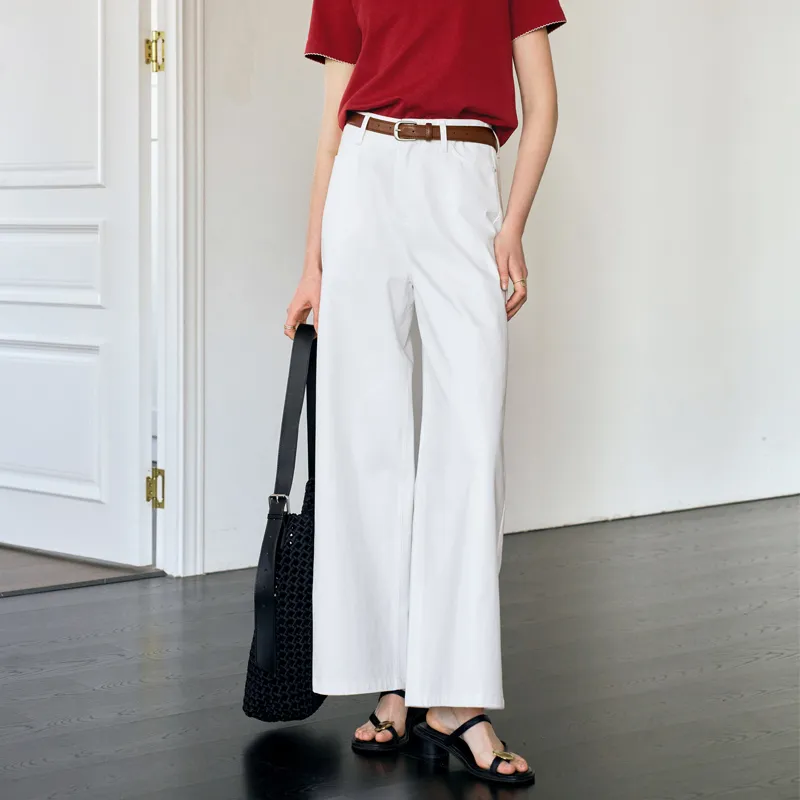 Olrain Casual Pants Women's White-3