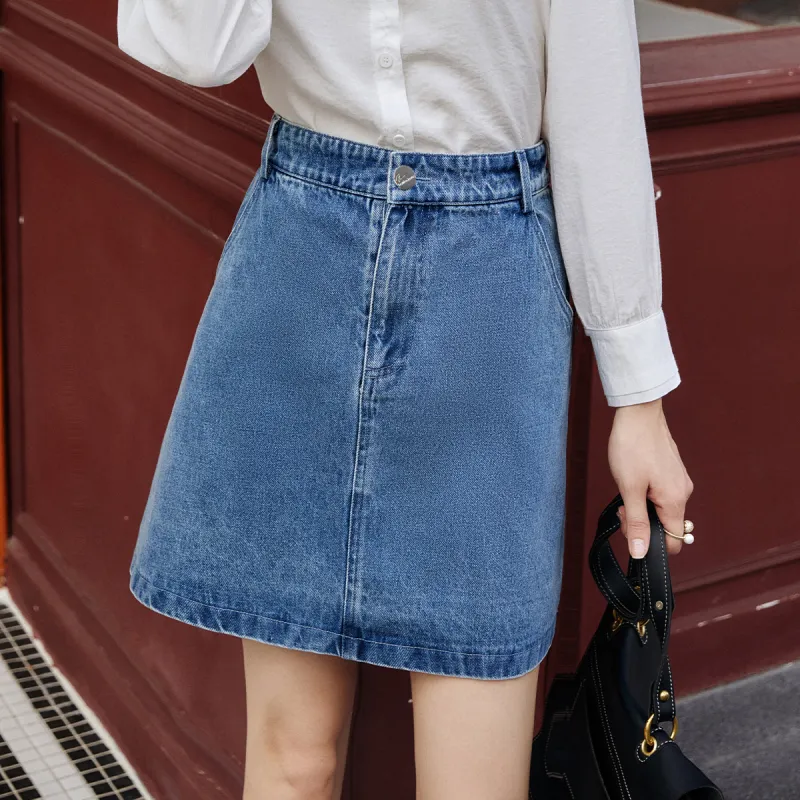 Olrain Denim Short Skirts Women's-2