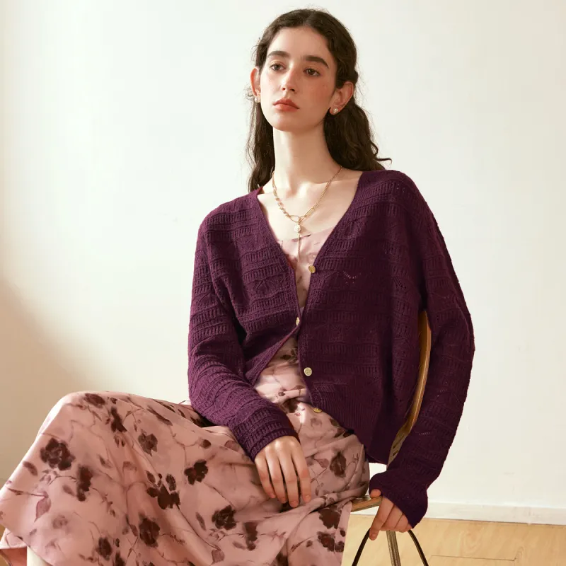 Olrain Knitwear Women's Burgundy-2