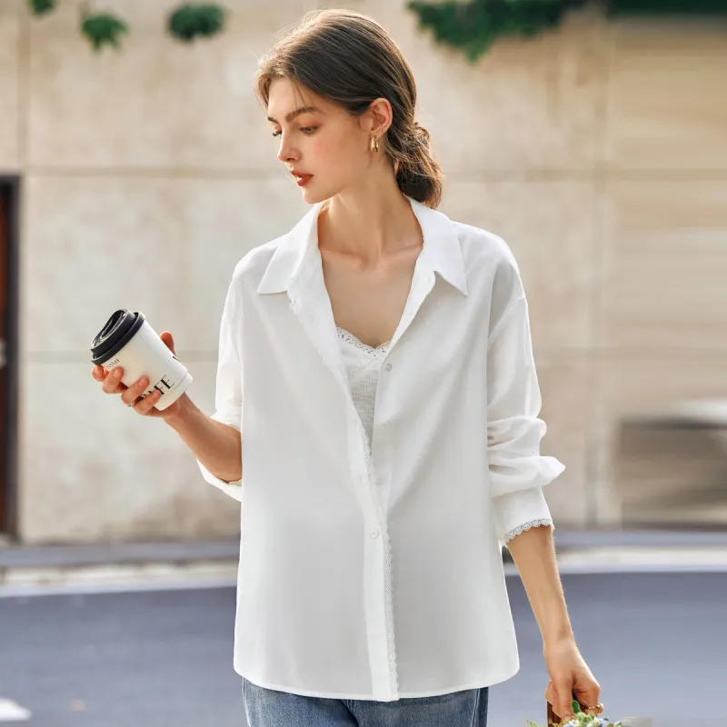 Olrain Shirt Women's Gardenia White-6