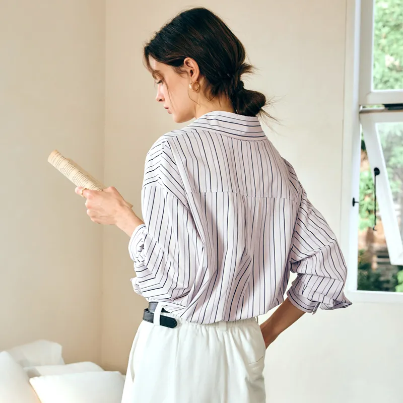 Olrain Shirt Women's Violet Stripes-5
