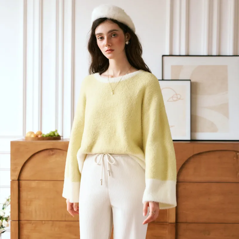 Olrain Sweaters Women's Yellow-5