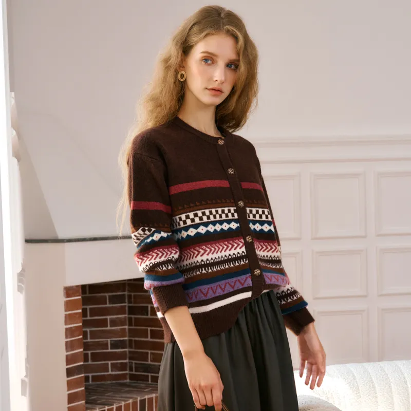 Olrain Sweaters Women's Coffee-5