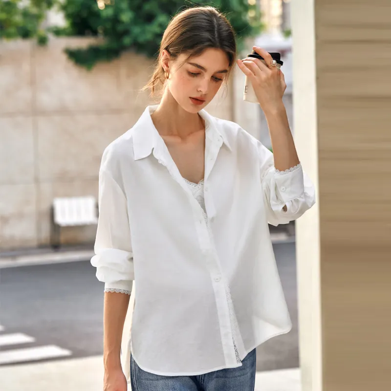 Olrain Shirt Women's Gardenia White-4