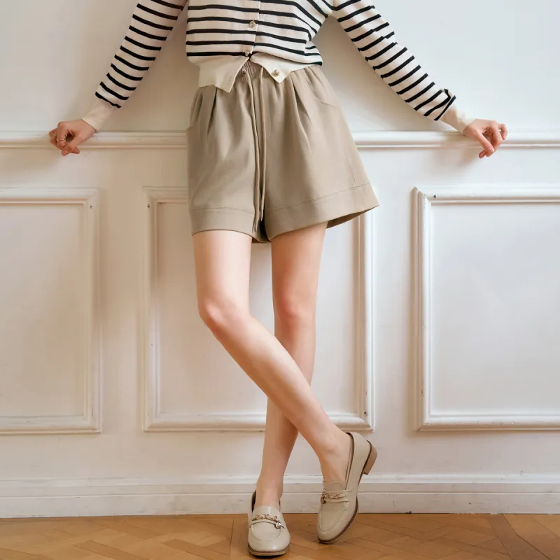 Olrain Casual Shorts Women's Khaki-2