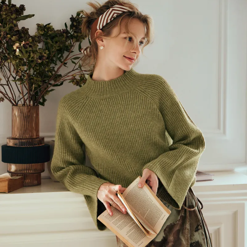 Olrain Sweater Women's Olive Green-4