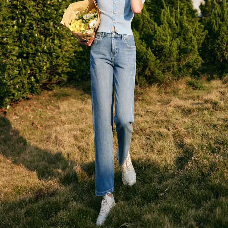 Olrain SS22 Jeans Women's Denim Blue-6