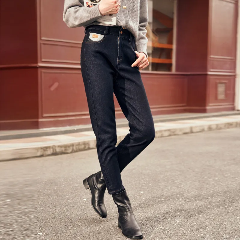 Olrain Jeans Women's Dark Blue-5