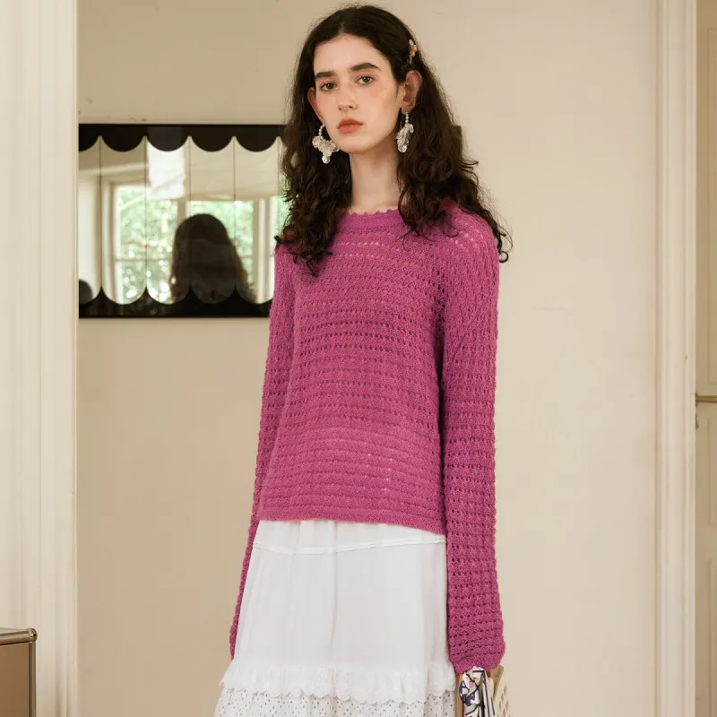 Olrain Knitwear Women's Plum-4