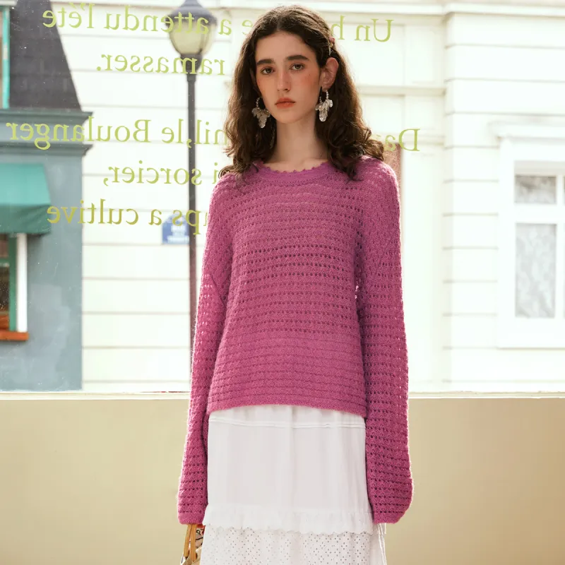 Olrain Knitwear Women's Plum-2