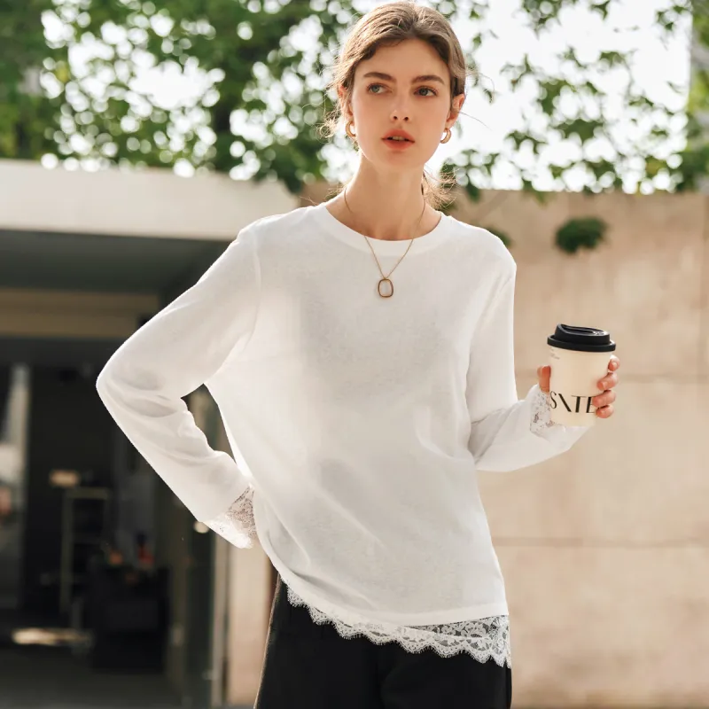 Olrain T Shirts Women's White-6