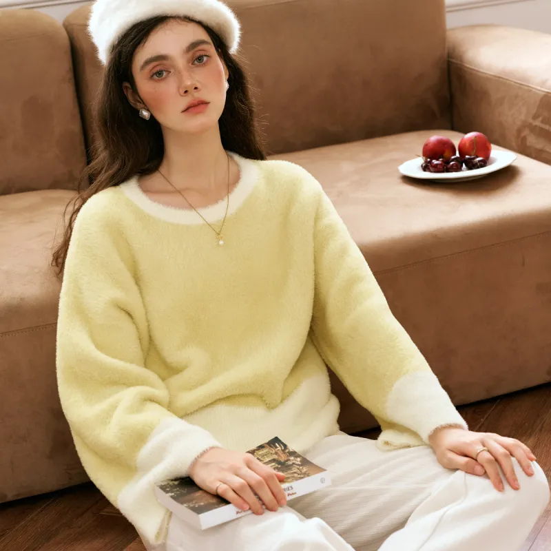 Olrain Sweaters Women's Yellow-2