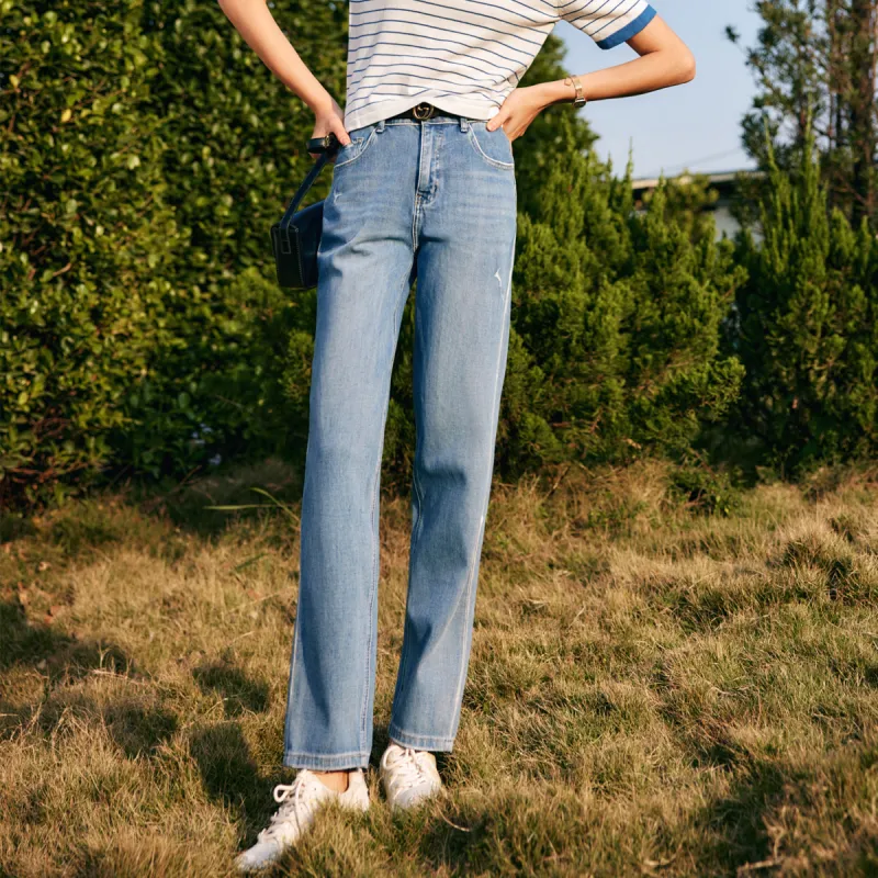 Olrain SS22 Jeans Women's Denim Blue-5