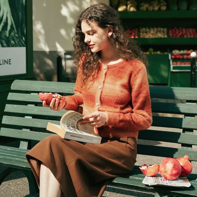 Olrain Knitwear Women's Orange-6