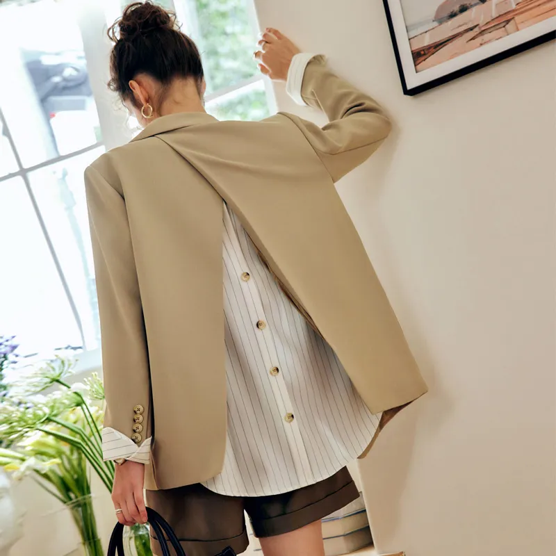 Olrain Business Suit Women's Khaki-1