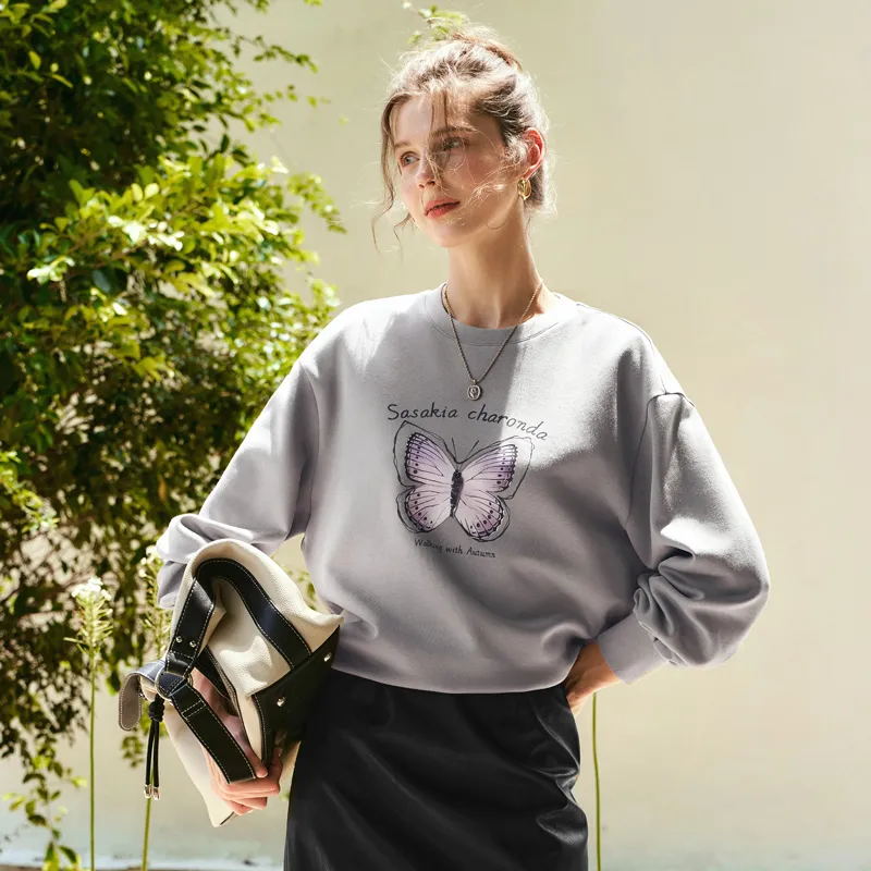 Olrain Sweatshirts Women's Gray-6