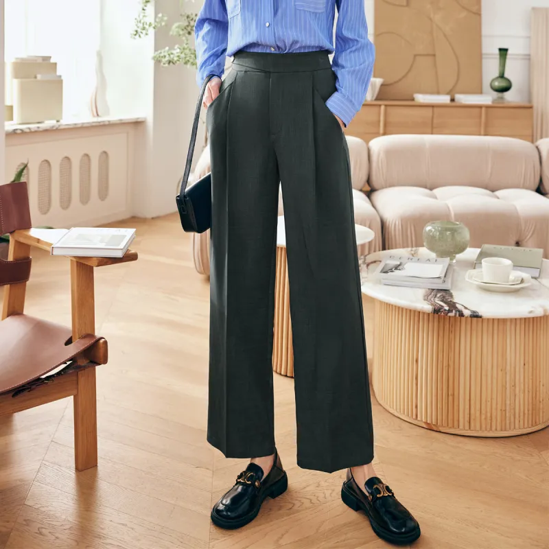 Olrain Casual Pants Women's Dark Gray-4