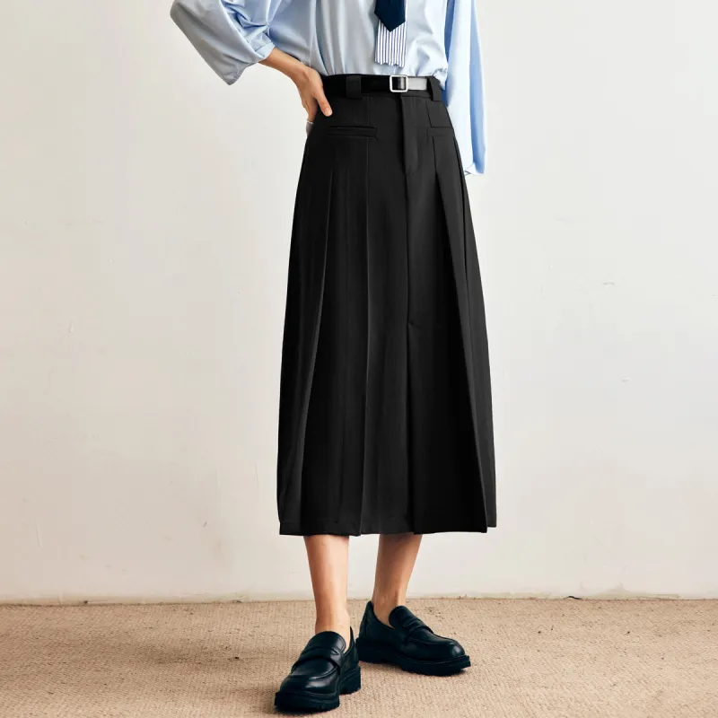 Olrain Skirt Spring Model Women's Gray-11