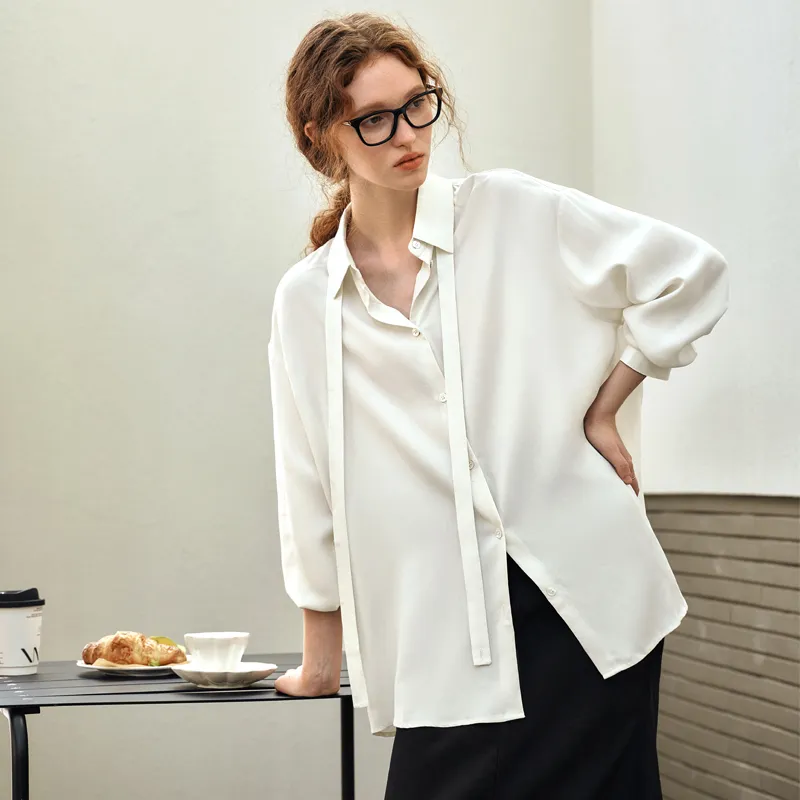 Olrain Shirt Women's Beige Apricot-3