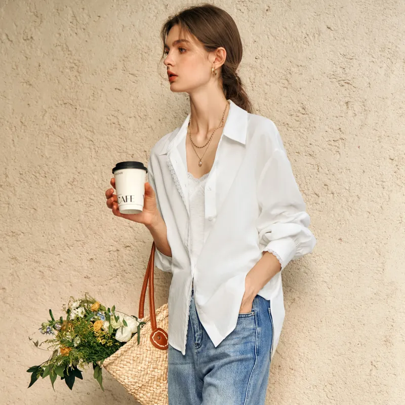 Olrain Shirt Women's Gardenia White-5